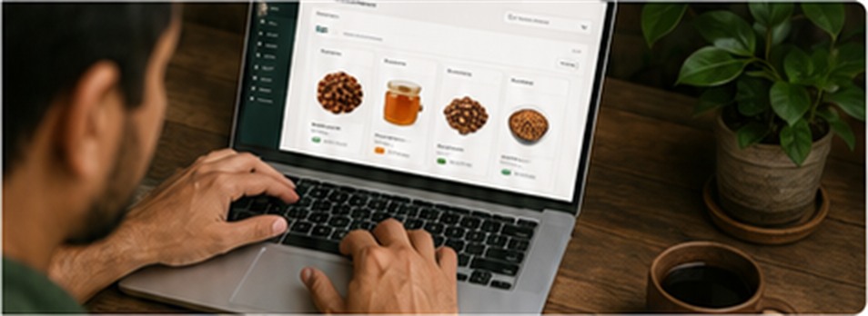 Proveedor gestionando su catálogo en la plataforma